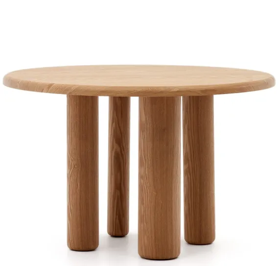 Стол Mailen Ø120 см, шпон ясеня светлый