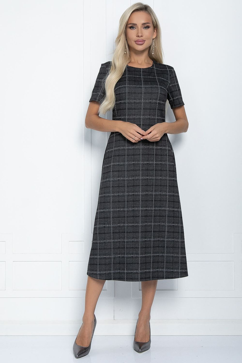 Платье Кокетливая (серое) П11279 LT Collection (Акция)