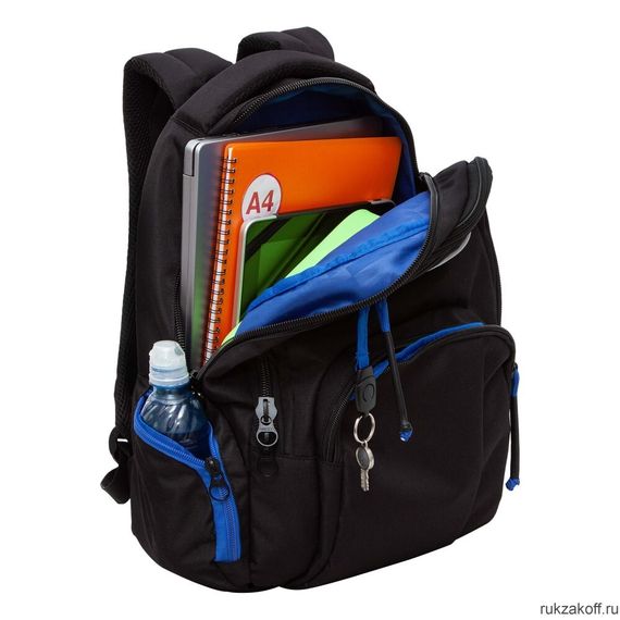 Çanta \ Bag \ RU-333-2 Рюкзак (/3 черный - синий)