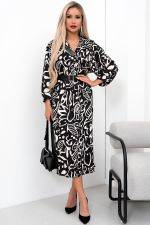 Платье Делиса (белый/черный) Р11-1191/2 Nikol