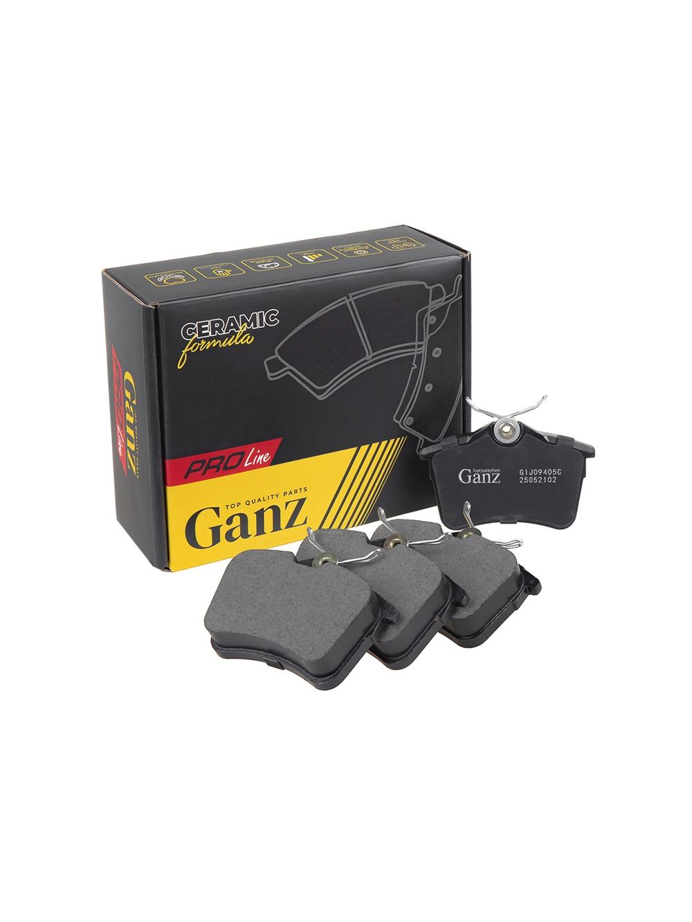 Колодки задние PRO-Line Ceramic CITROEN Berlingo II/PEUGEOT Partner II GANZ GIJ09405C