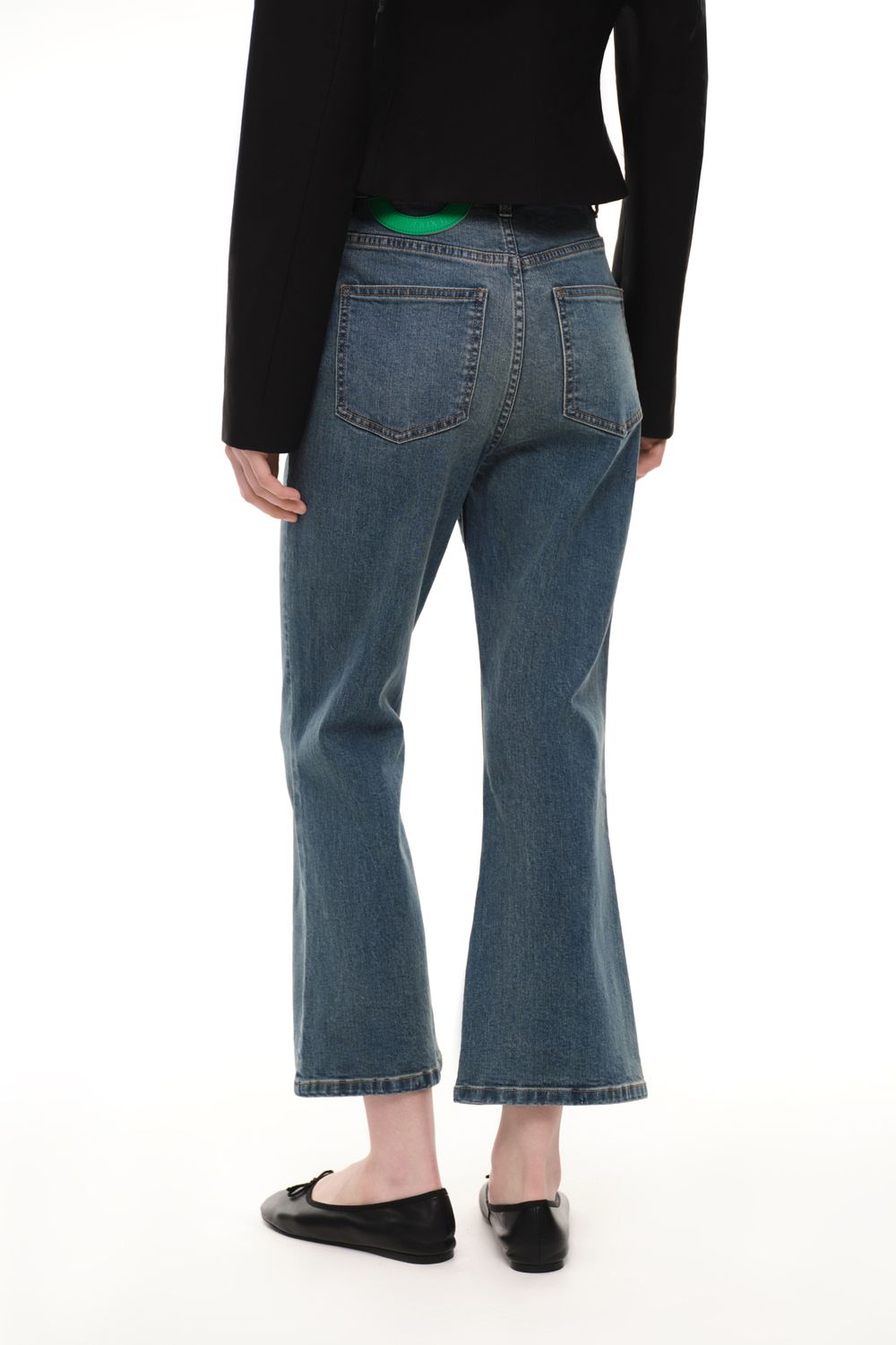 Джинсы укороченные (Brigitte), синие