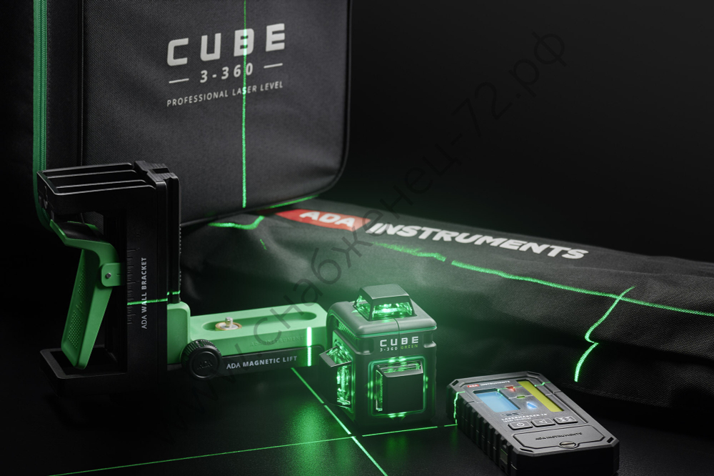 Лазерный уровень ADA CUBE 3-360 GREEN PROFESSIONAL EDITION