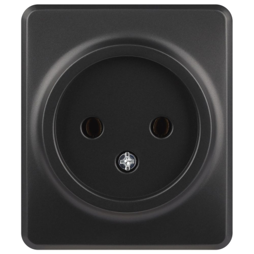 Розетка ЭРА Эксперт 11-2201-05 2P IP20 16A-250В ОУ антрацит | Эра Эксперт