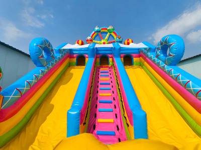 Коммерческий надувной батут «Парк развлечений 5» 12*6*7 м