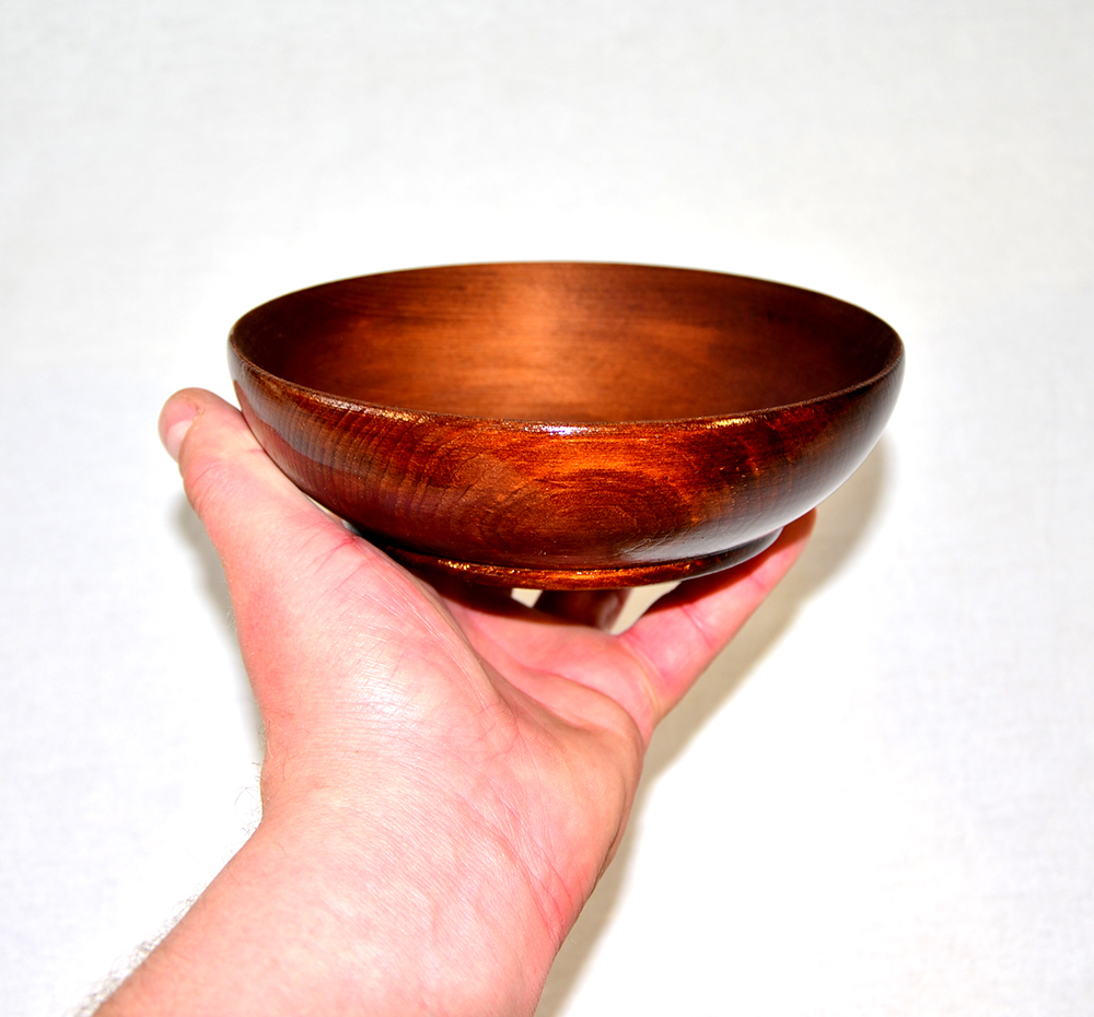 Деревянная тарелка пиала чаша Art of Siberia из натурального дерева сибирский кедр T16