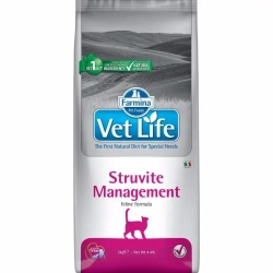 Farmina vet life cat struvite management сухой корм для взрослых кошек при рецидивах мкб струвитного типа - 2 кг