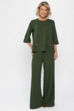 Костюм трикотажный Альберта (темно-зеленый) К14342-10М LT Collection