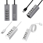 USB 2.0 HUB Hoco HB1 4 порта, 010548 Серебристый