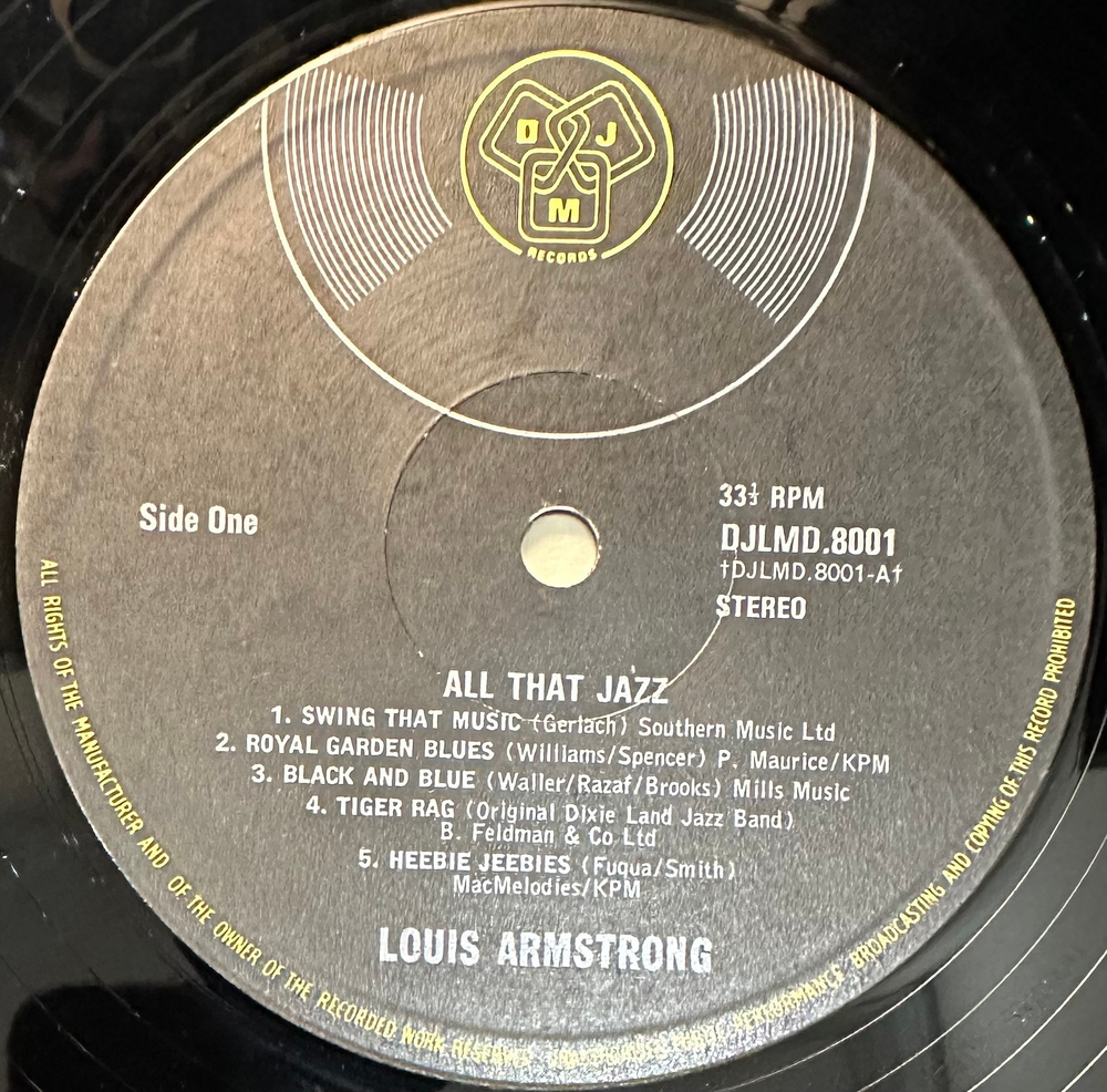Louis Armstrong - All That Jazz 2LP (Англия 1975г.)