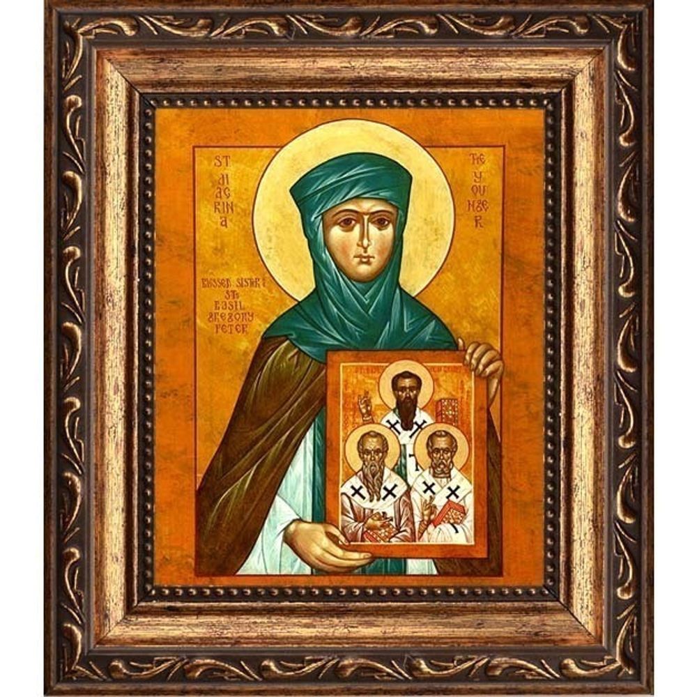 Макрина Каппадокийская, Новая, Младшая преподобная. Икона на холсте.