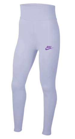 Штаны для девочки теннисные Nike Sportswear Favorites Graphix High-Waist Legging G - purple chalk/wild berry