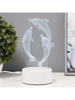 Светильник сенсорный «Дельфины» LED 7 цветов USB/от батареек