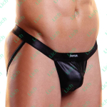 Черные мужские джоки с мокрым эффектом