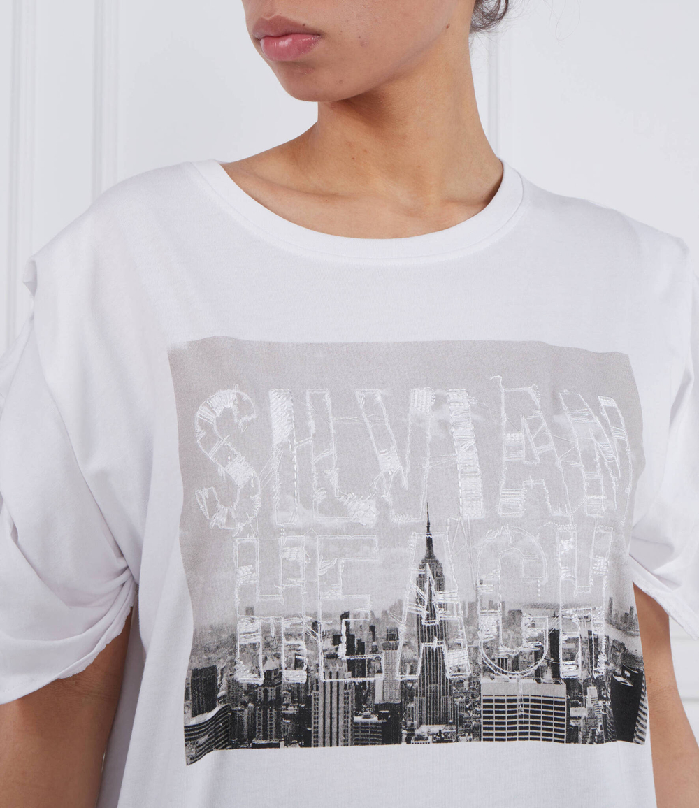 Футболка ФУТБОЛКА RAMOIZ Silvian Heach - белый(GPP23084TS)