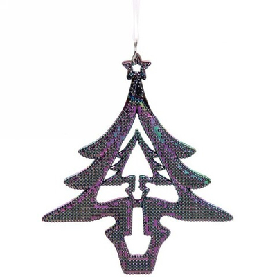 Подвеска «Елочка цветная» 12 см, хамелеон