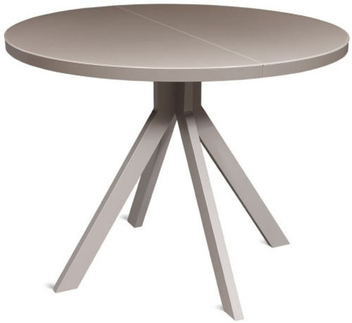 Стол Сольди Круг Стекло капучи/ЛДСП капу/опора №1х