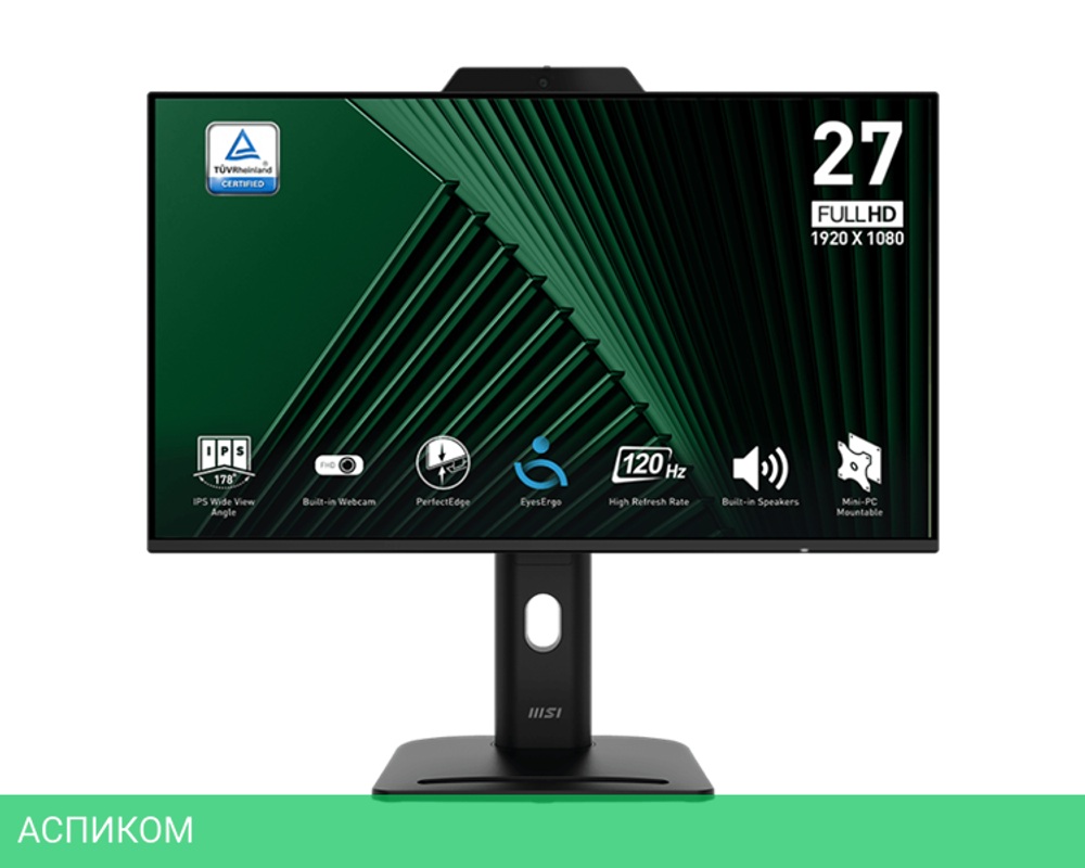 Монитор MSI Pro MP272PMG Black (9S6-3PD99T-004)