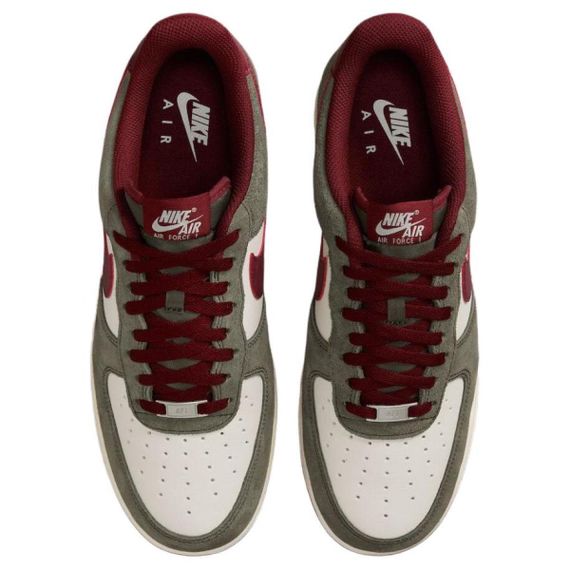 Nike Air FORCE 1 Кроссовки для скейтбординга Низкие Кроссовки Коричневый/белый Унисекс