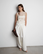 Джинсы молочный