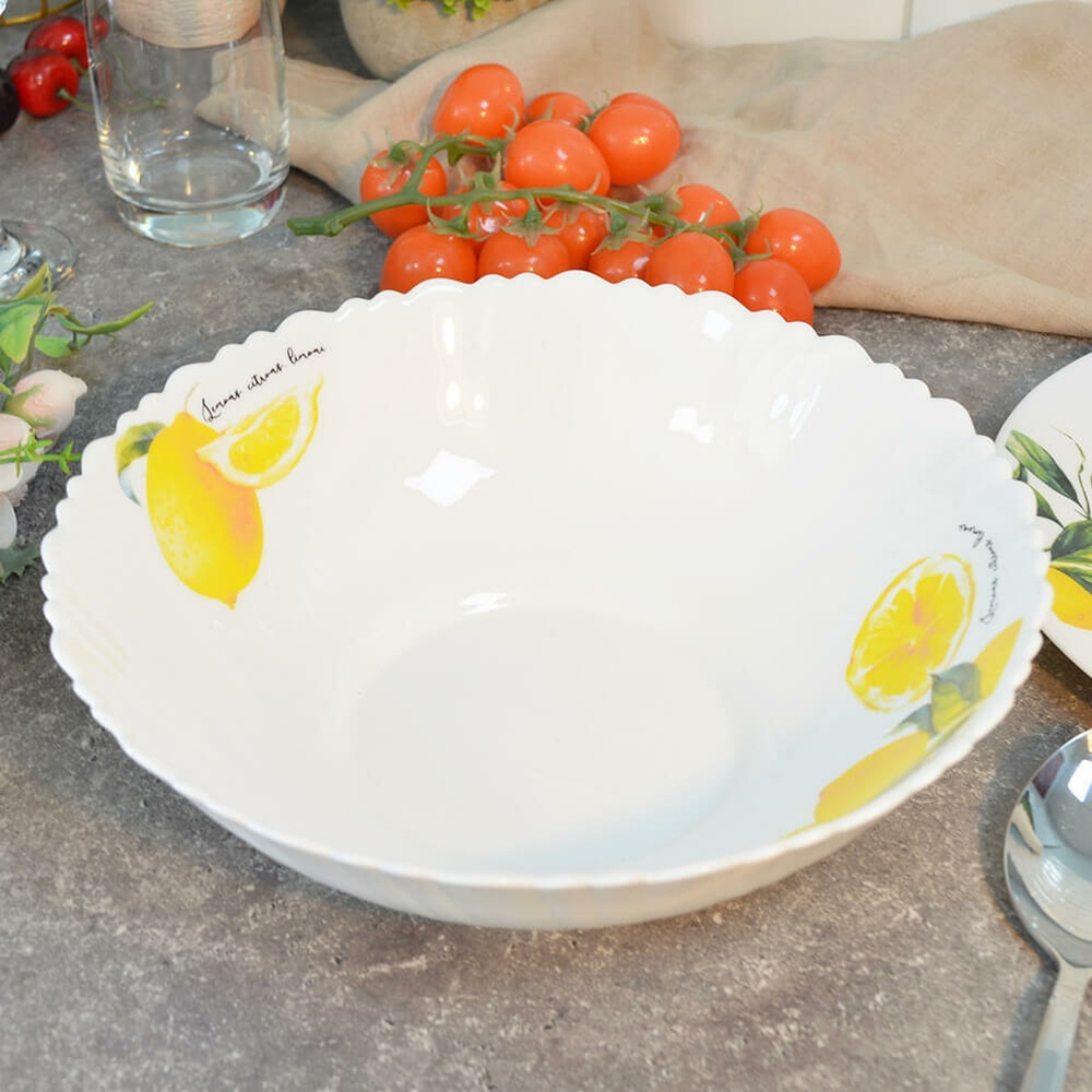 Салатник 1200мл 23см Сорренто, стеклокерамика, Jewel