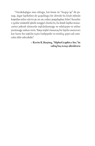 Qeyri-rəsmi layihə meneceri üçün layihə idarəçiliyi