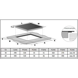 Электрическая варочная панель Korting HK 60003 BW