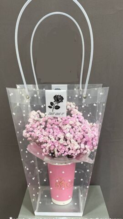 Цветы в стаканчике Облачко