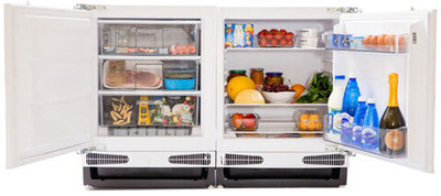 Встраиваемый холодильник Side-by-Side Scandilux SBSBI162EZ (RBI162+FSBI107)