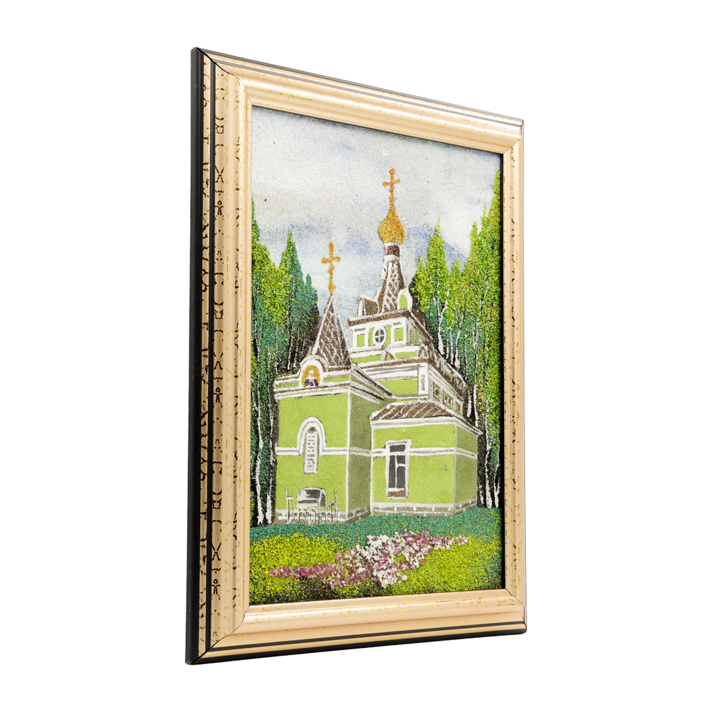Картина с изображением часовни святой Ксении Петербургской (вертикальная)