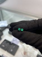 Серьги Crystal Circle с зеленым агатом