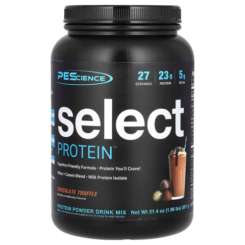 PEScience, Select Protein Powder, шоколадный трюфель, 891 г (1,96 фунта)