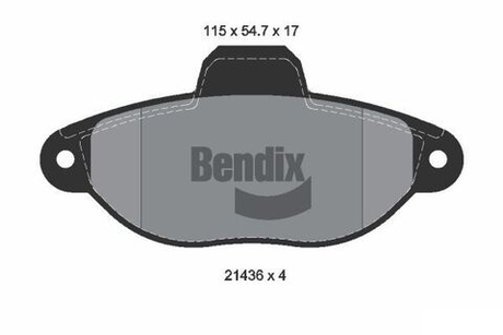 BENDIX Braking - BPD1007-BEN - Brake Pad Set, disc brake