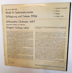 Bela Bartok Musik fur Saiteninstrumente, Schlagzeug und Celesta