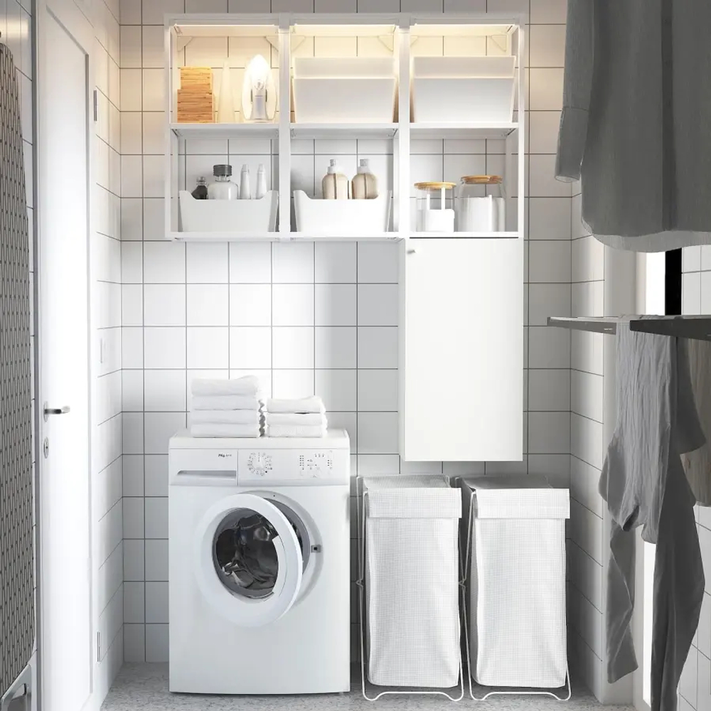 Книжный шкаф -  ENHET IKEA/ ЭНХЕТ ИКЕА, 150х120 см, белый