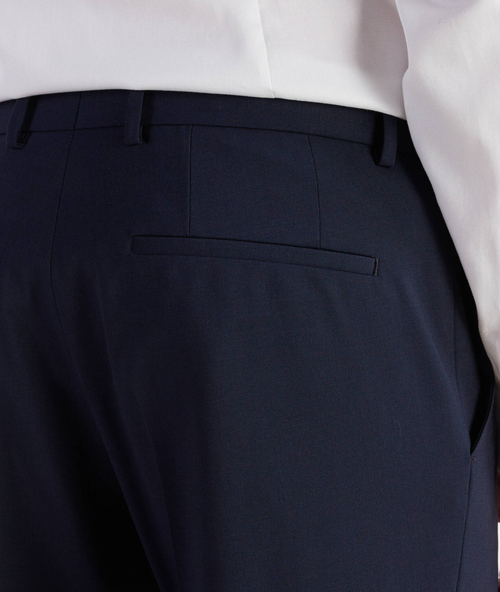 хлопковое штаны h-lenon-mm-224 BOSS BLACK - темно-синий(50480544)