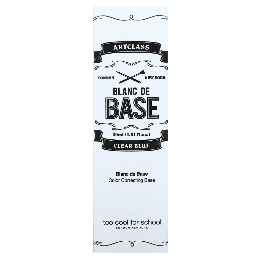 Too Cool for School, ArtCLASS, White De Base, № 1, прозрачный синий, 30 мл (1,01 жидк. унции)