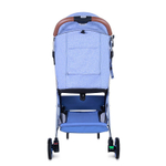 Детская прогулочная коляска Nuovita Giro Lux Denim, Argento / Джинсовый, Серебряный