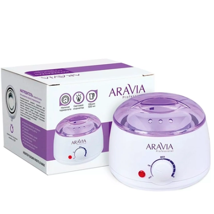 Нагреватель-воскоплав с термостатом, 500 мл / ARAVIA Professional
