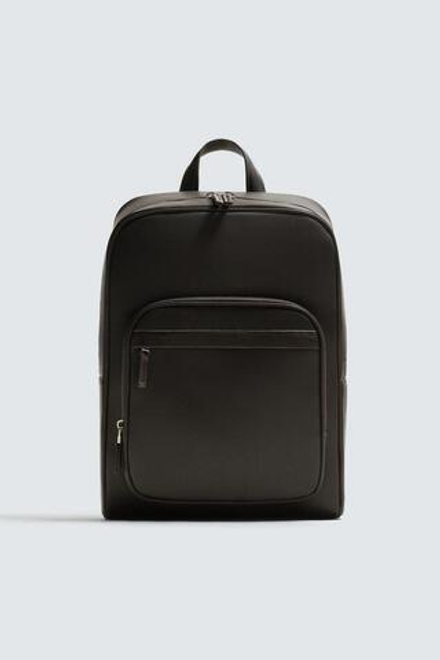 ZARA РЮКЗАК С ТЕКСТУРОЙ, КОРИЧНЕВЫЙ