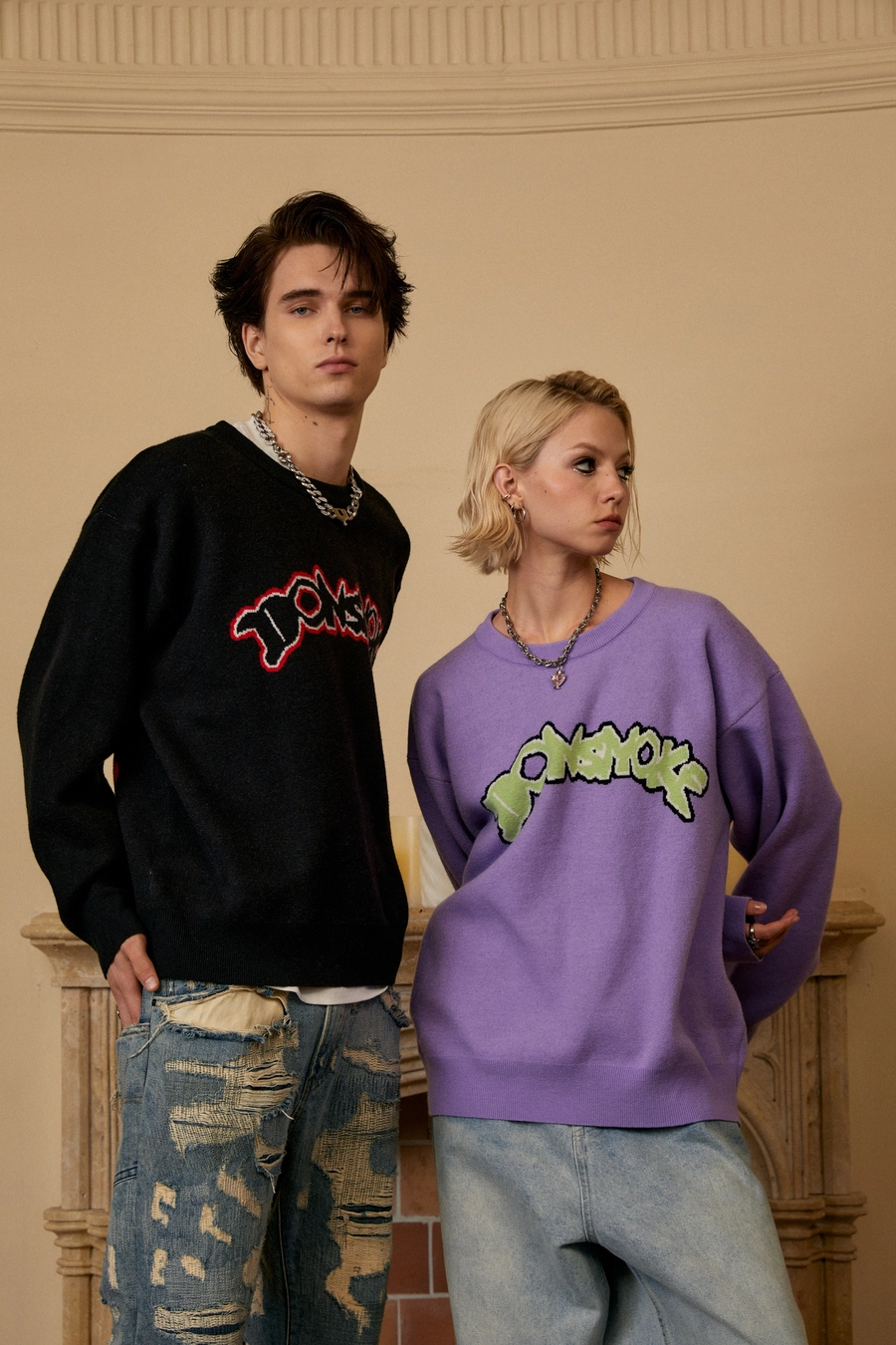 Свитер DONSMOKE "Monstrous" Jacquard Sweater