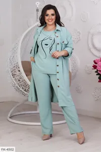 Костюм тройка FK-4497 Фабрика Моды