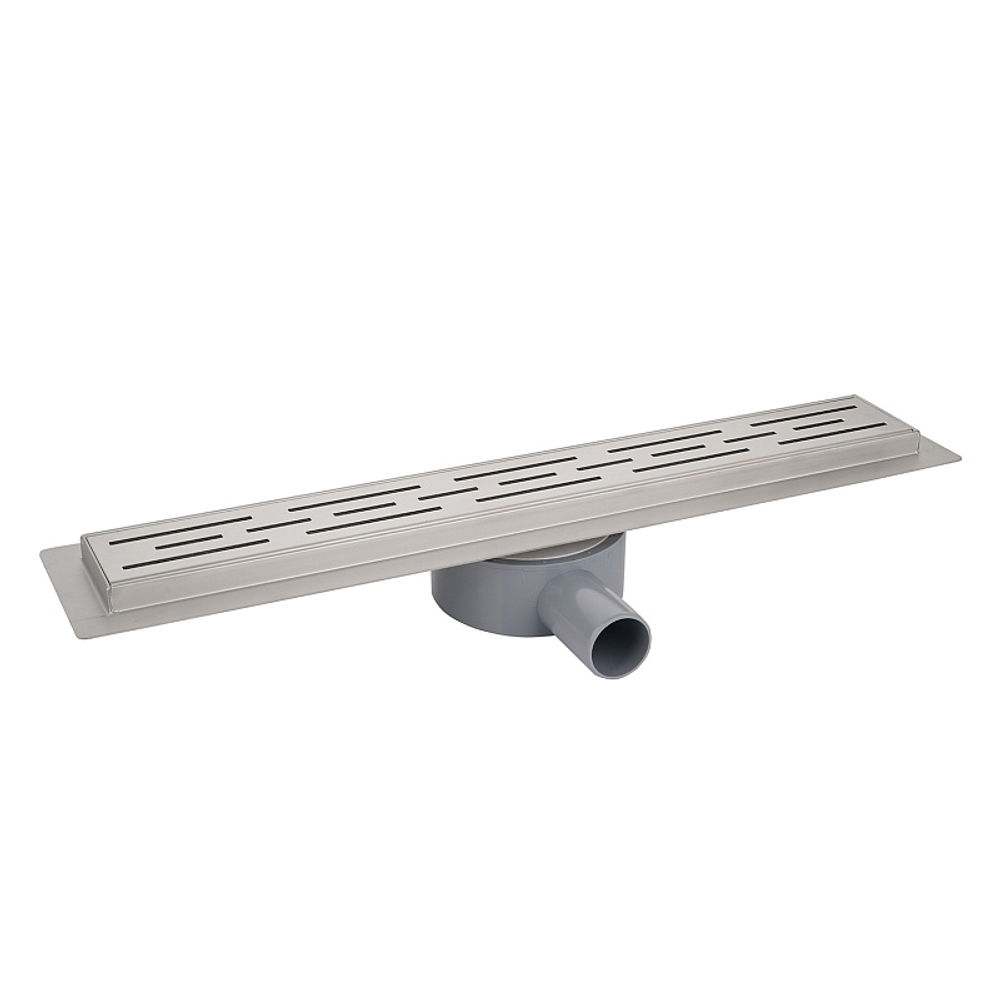 Душевой лоток AZARIO 300 мм, D40(50), 360°, металлическая перфорированная решетка, металлический желоб, комбинированный затвор (AZT3FT01300)