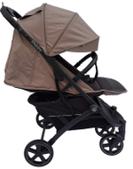 Коляска прогулочная Peppy Polo sandstone черная рама, сумка