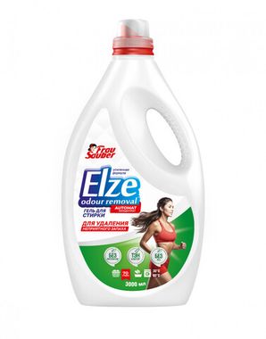 Elze Odour - концентрированный гель для стирки для удаления неприятного запаха 3 литра