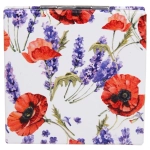 Зеркало косметическое двойное «ФРАТЕЛЛИ», маки, 7*7см (пакет с подвесом)