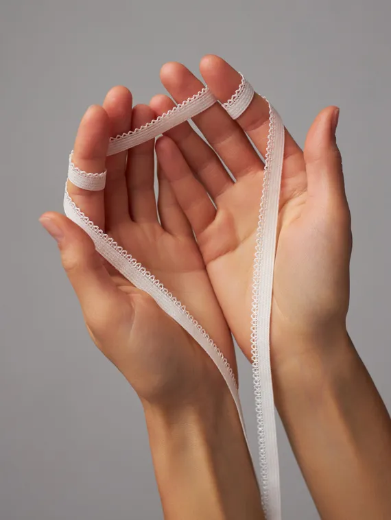 004 К-94/9 ОПТ Резинка ажурная Lauma 9 мм, айвори 004