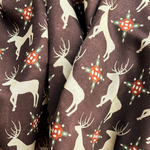 Шаль 120*120см, НОРДИК на коричневом