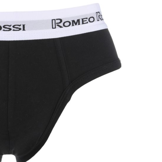 Мужские трусы брифы черные Romeo Rossi RR367-2