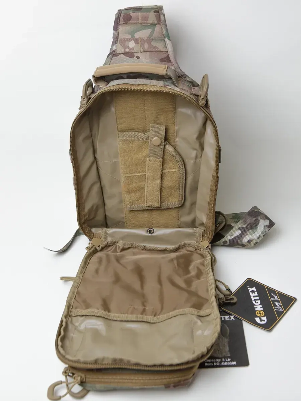 Тактический Рюкзак-сумка GONGTEX однолямочный Мультикам